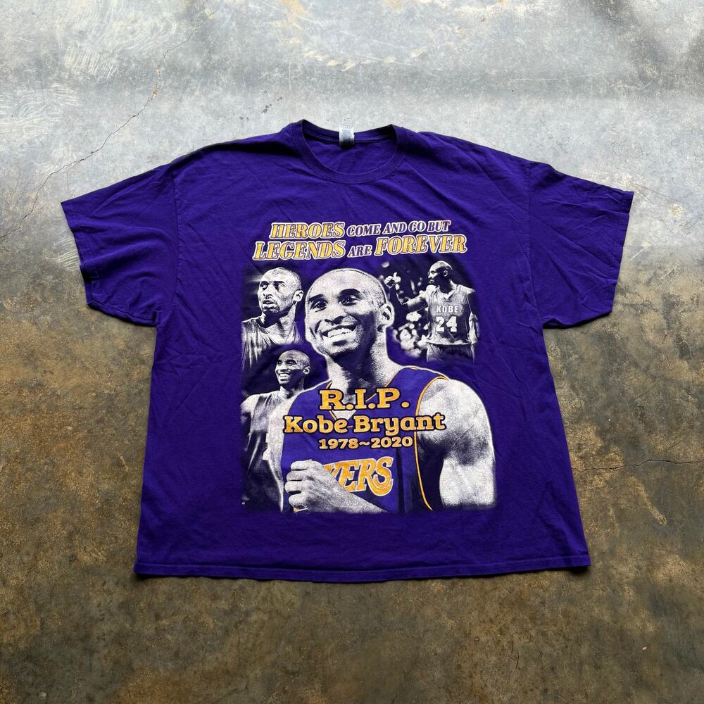 Kobe Bryant Purple Memorial‎ T-shirt XXXL